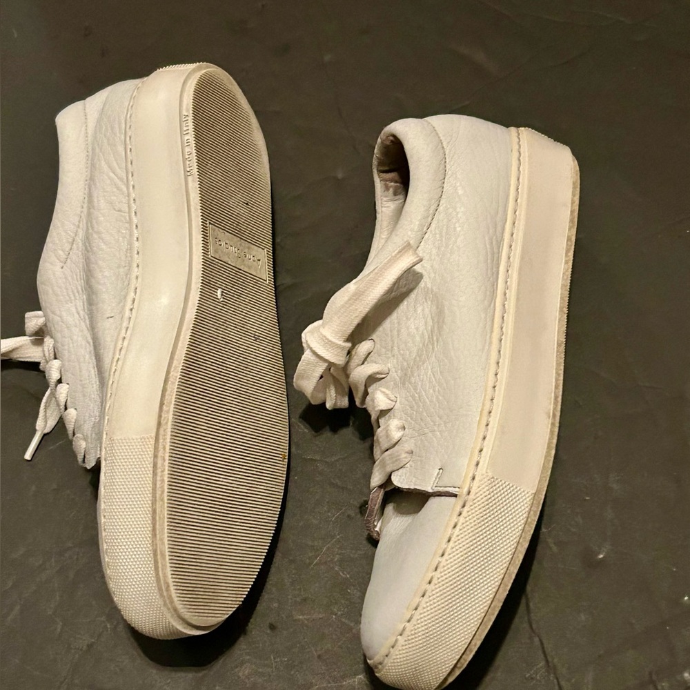 Acne Studio white leather Sneakers size 6M - Picture 3 of 11